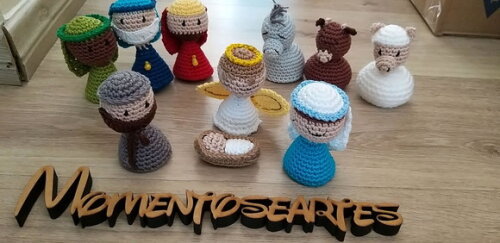 Presépio de natal amigurumi 10 personagens