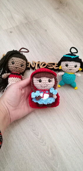 Princesas amigurumi bonequinho lembrancinhas