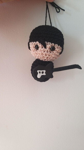 Rockeiro Amigurumi Bonequinho Lembrancinhas