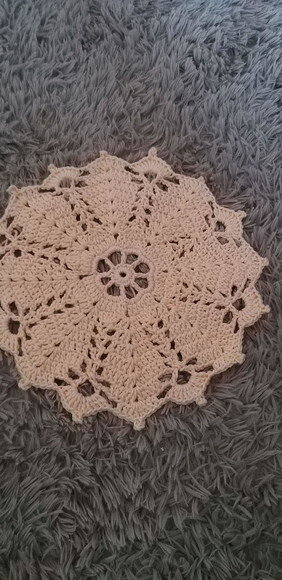 Souplast Mandala de Crochê Creme