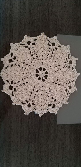 Souplast Mandala de Crochê Creme