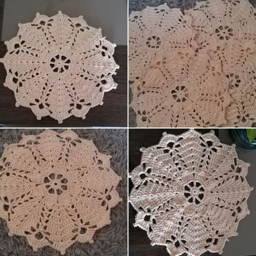 Souplast Mandala de Crochê Creme