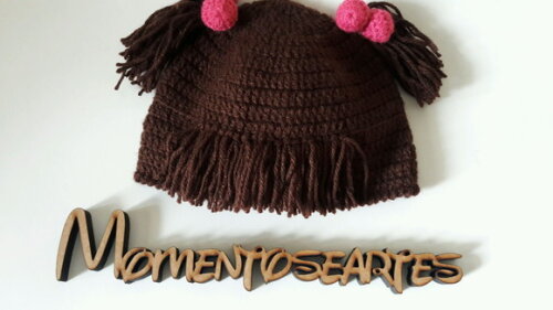 Touca de Croche boo monstros sa