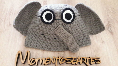 Touca de Croche elephant