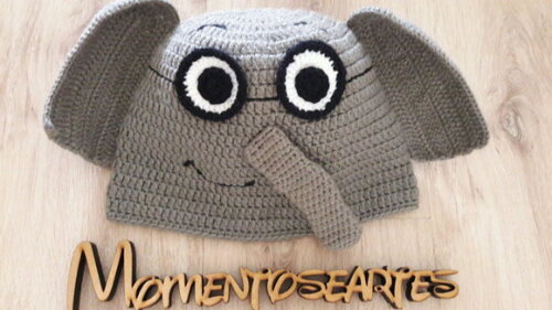 Touca de Croche elephant