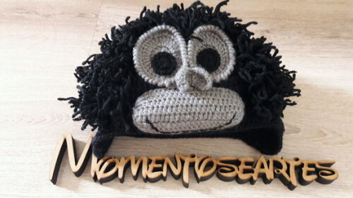 Touca de Croche gorila king kong