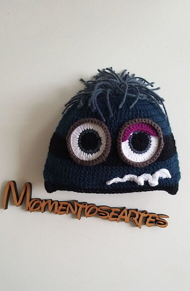 Touca de Croche monstrinho