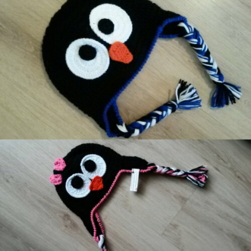 Touca de Croche Pingoin
