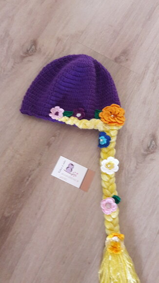Touca de Croche rapunzel