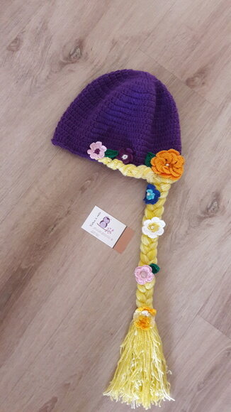 Touca de Croche rapunzel