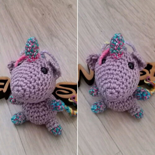 Unicornio lembrancinha amigurumi bonequinho