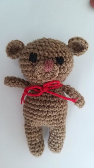 Urso amigurumi bonequinho para bebês