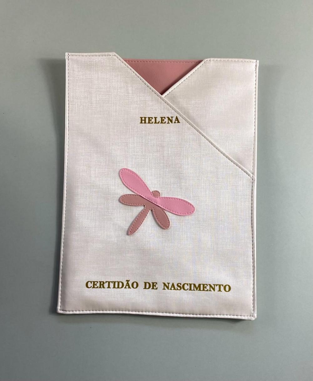 Porta Certidão de Nascimento personalizado