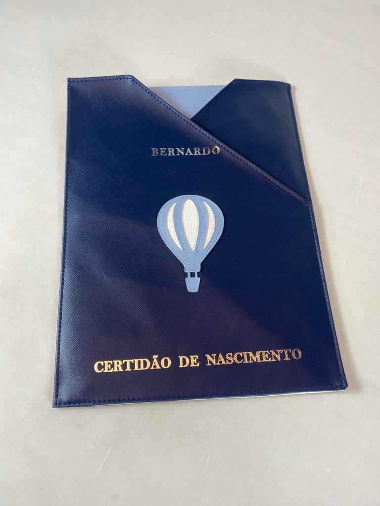 Porta Certidão de Nascimento personalizado