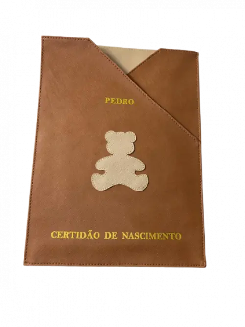 Porta Certidão de Nascimento personalizado