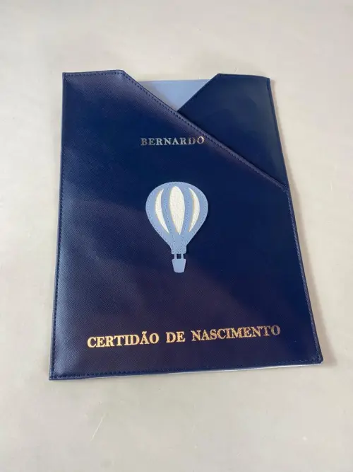 Porta Certidão de Nascimento personalizado