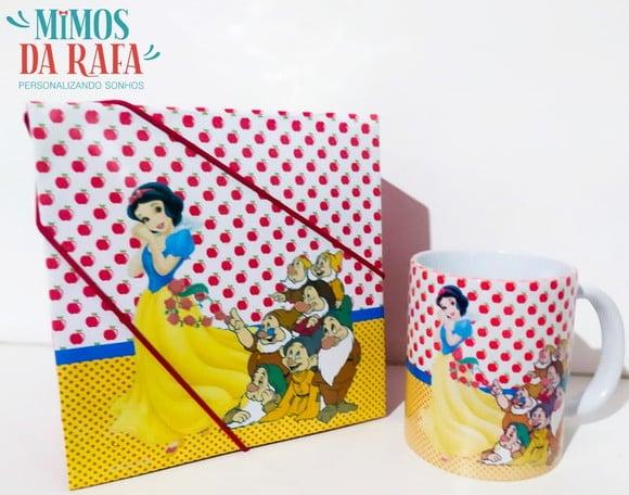 Caixa Cartonada com Caneca Branca de Neve