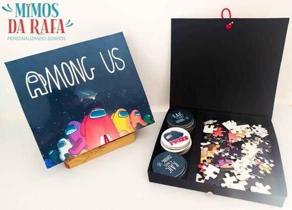 Caixa Cartonada com Massinha e Alfabeto Personalizada