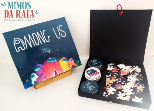 Caixa Cartonada com Massinha e Alfabeto Personalizada