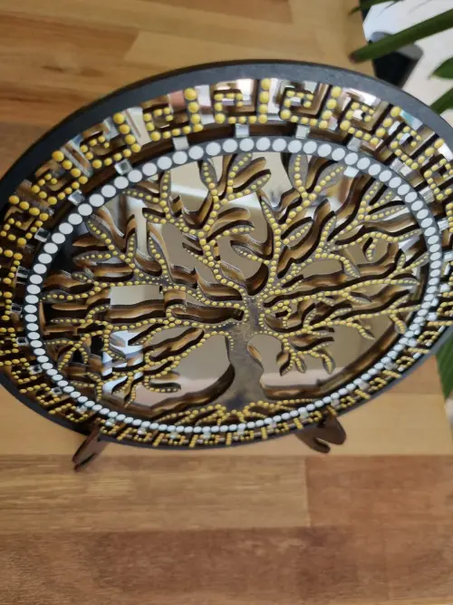 Mandala 3d arvore da Prosperidade com Espelho