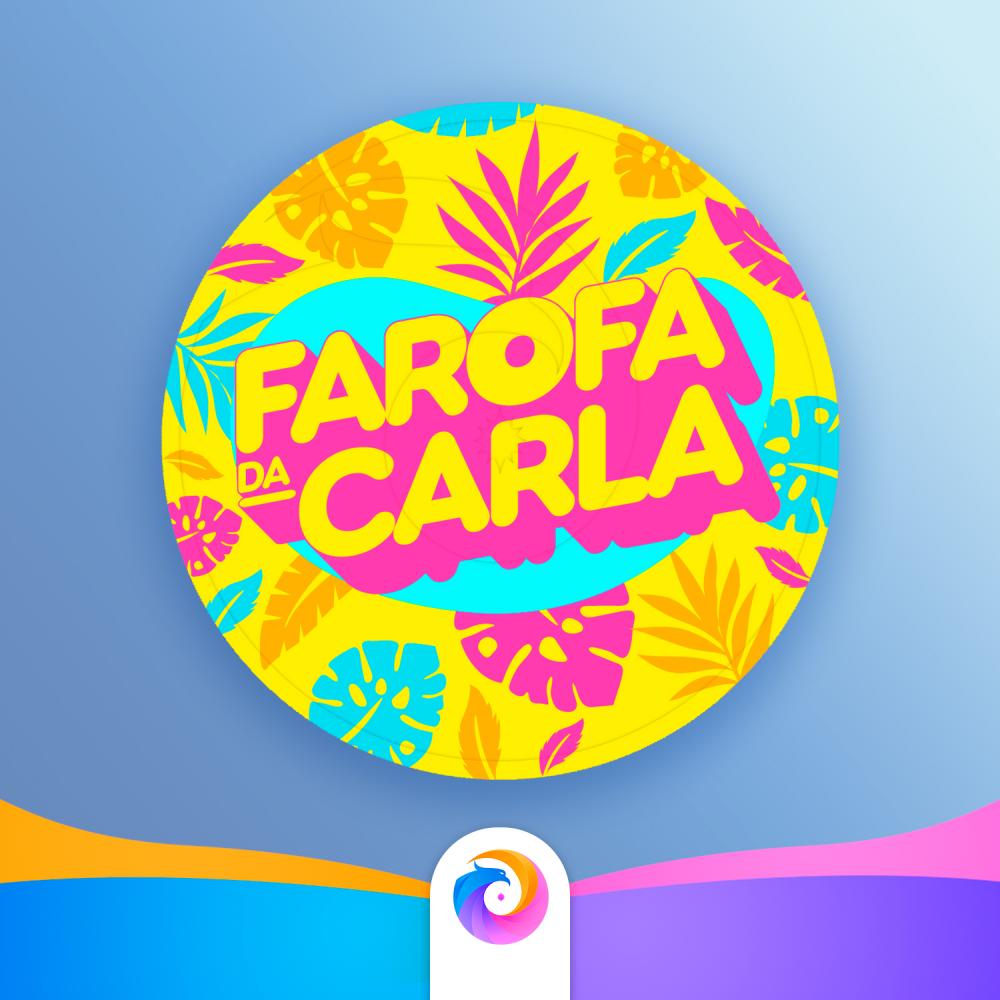Farofa Da Gkay (Amarela) - Rótulo Redondo