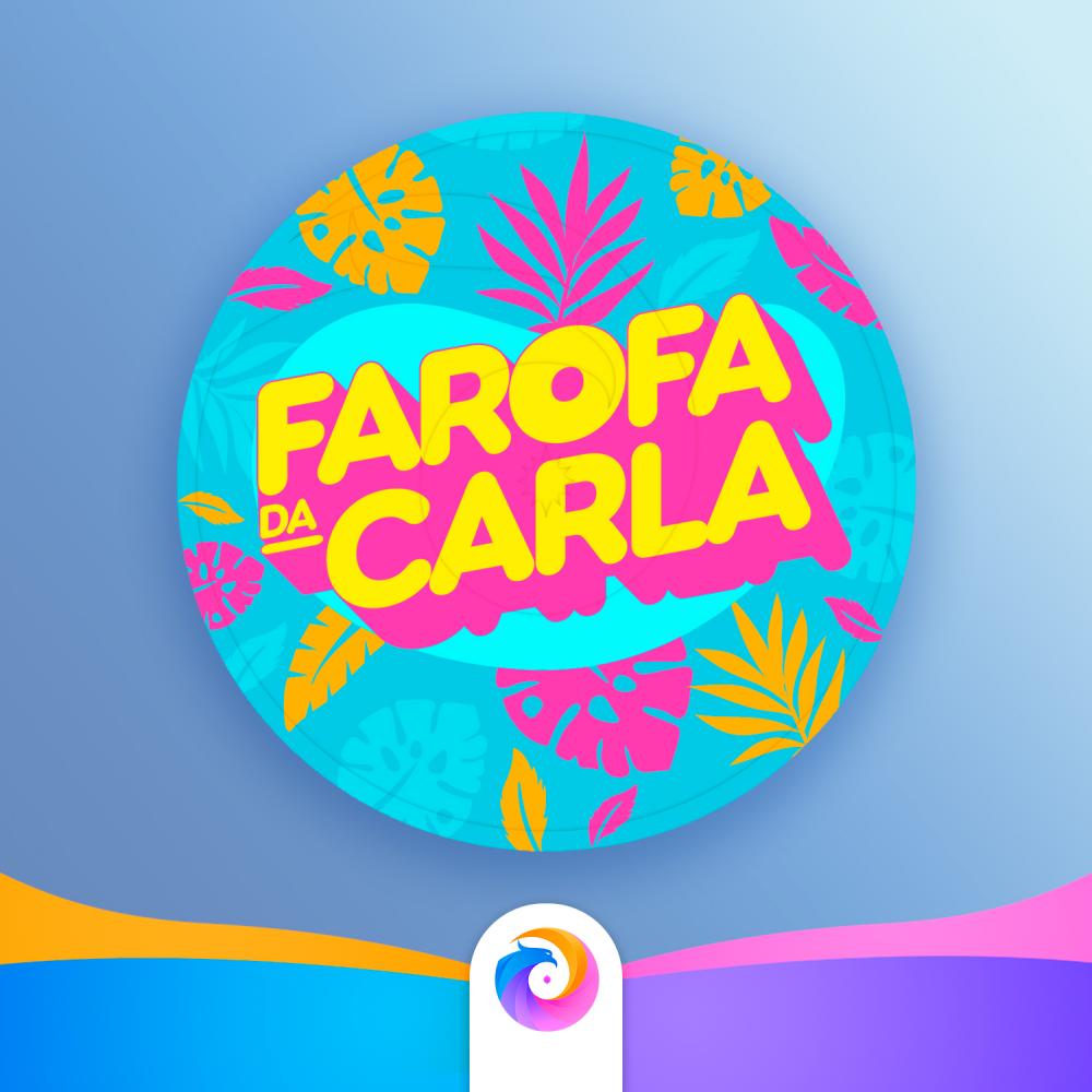 Farofa Da GKAY (Azul) - Rótulo Redondo