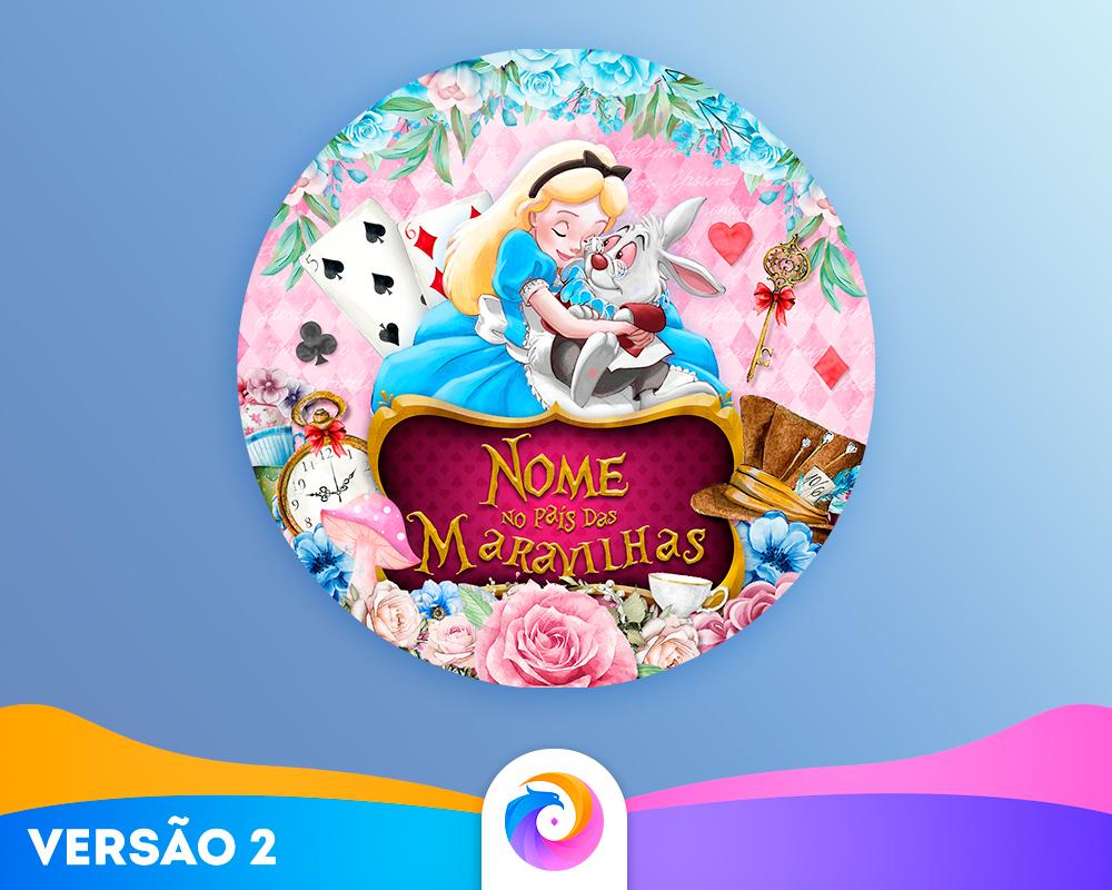 Alice (Rosa) - Rótulo Redondo