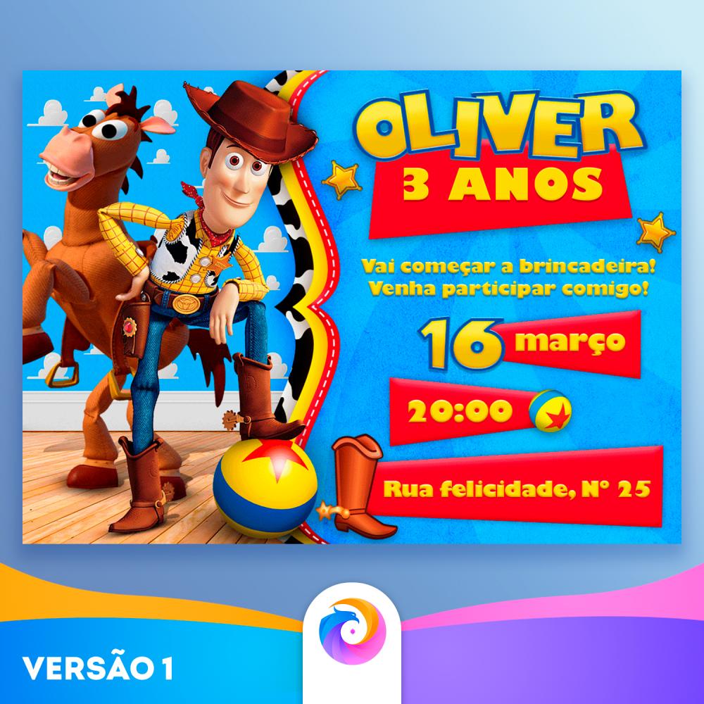 Toy Story - Convite