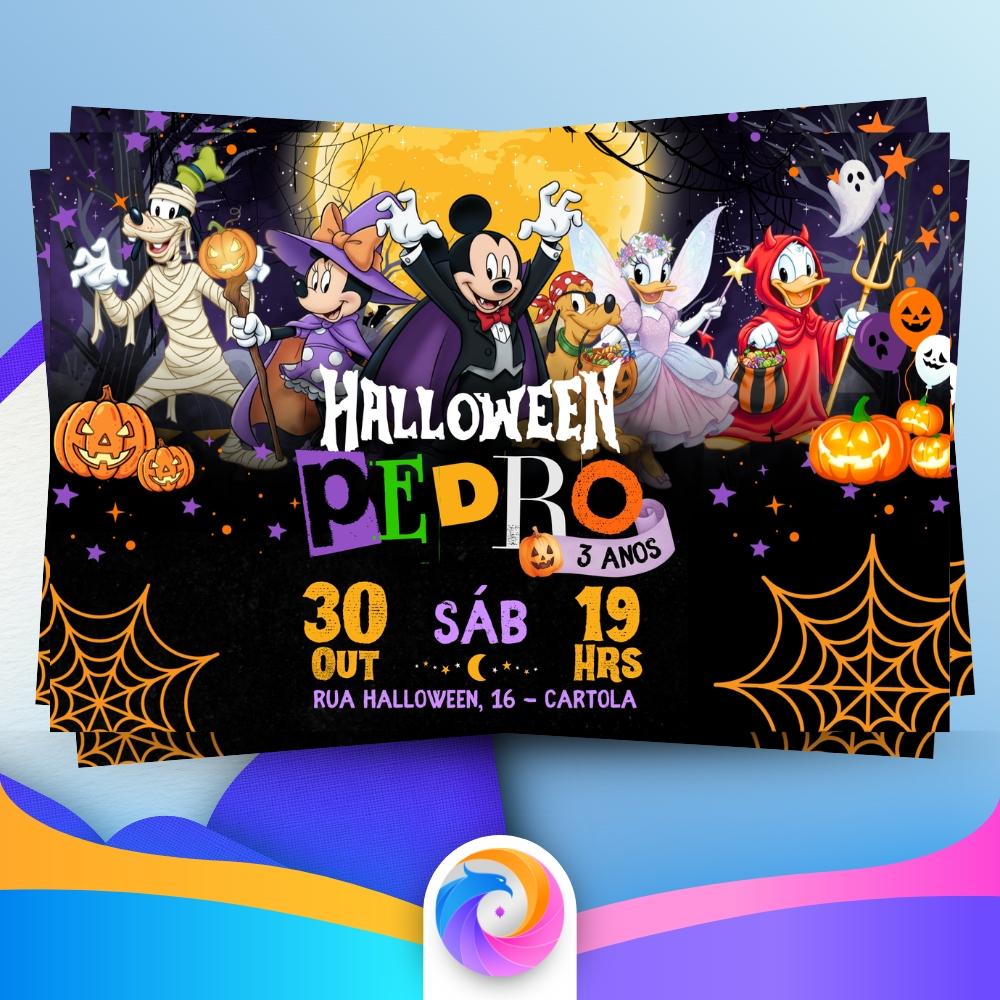 Halloween Disney - Convite