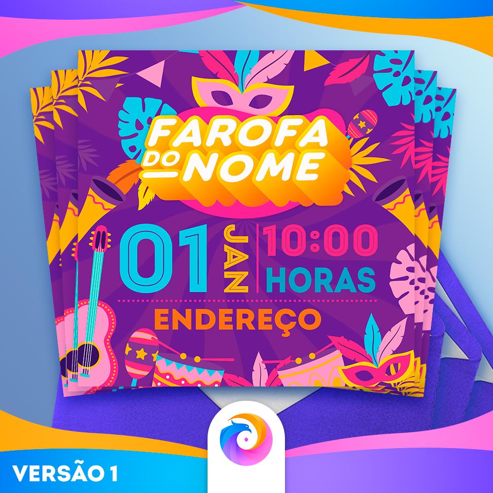 Farofa Carnaval Gkay - Convite