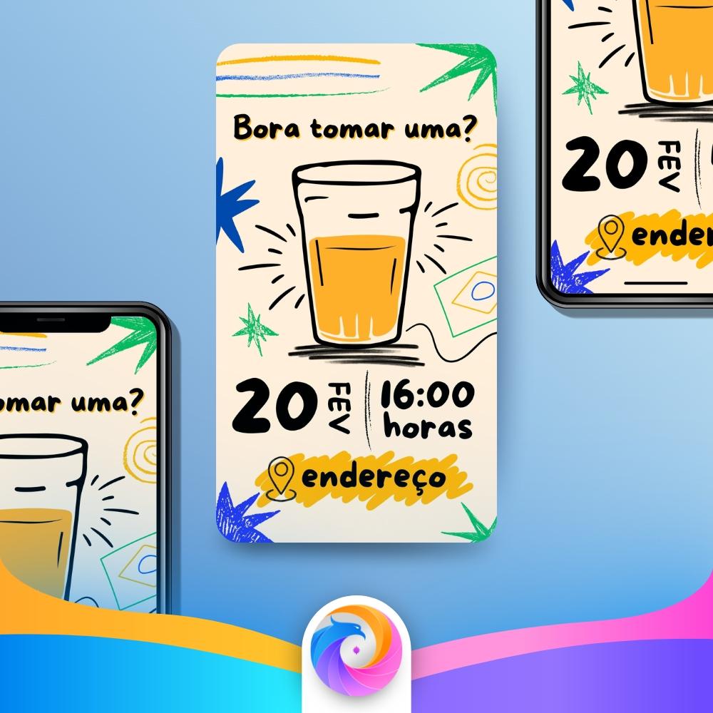 Bora Tomar Uma - Convite Mobile