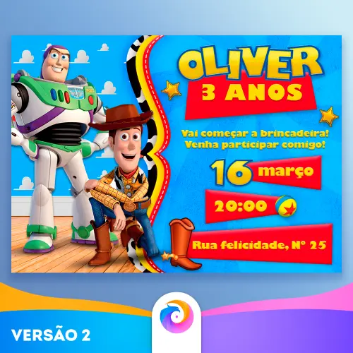 Toy Story - Convite