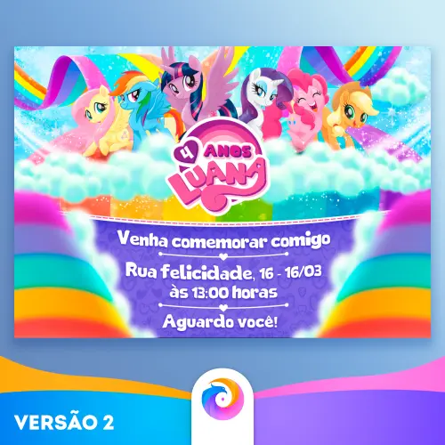 My Little Pony - Convite