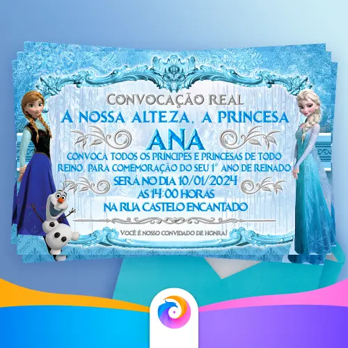 Frozen - Convite