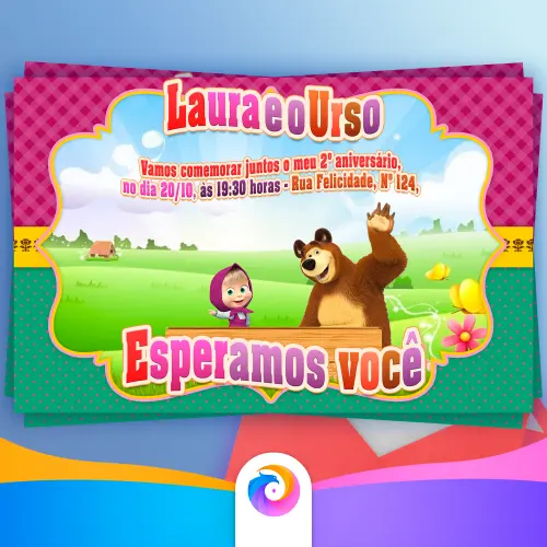 Masha e o Urso - Convite