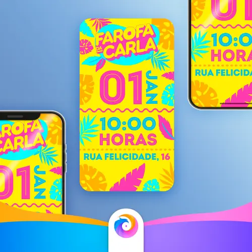 Farofa Da Gkay (Amarelo) - Convite Mobile
