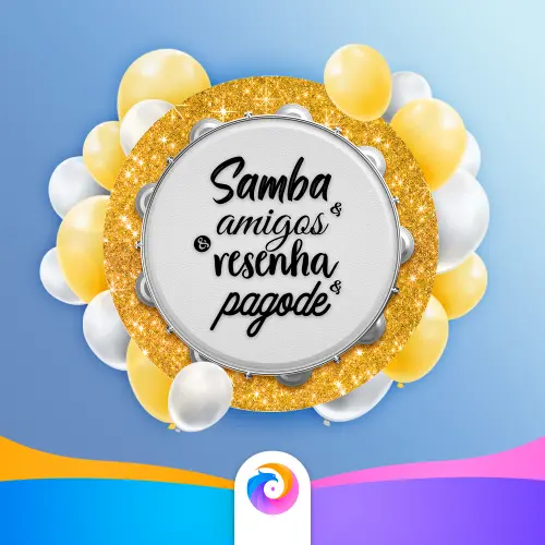 Samba, amigos e pagode - Painel Redondo