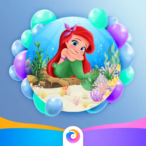 Ariel Baby - Painel Redondo