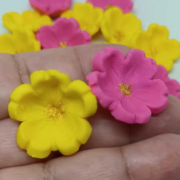 24 Cerejeiras 3cm Flor de Açúcar para Decorar Doces