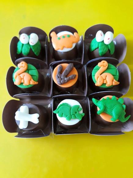 10 Apliques Açúcar para Doces Dinossauros