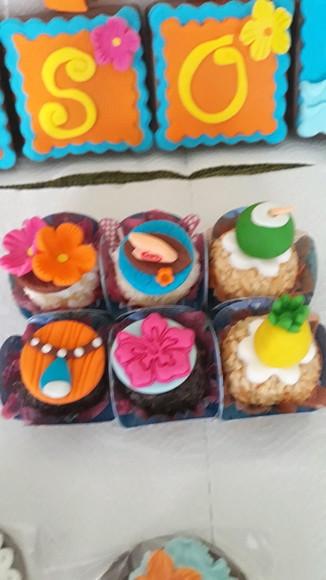 10 Apliques de açúcar 3cm docinhos Moana