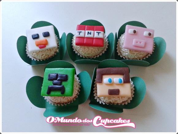 10 apliques de açúcar 3cm Minecraft