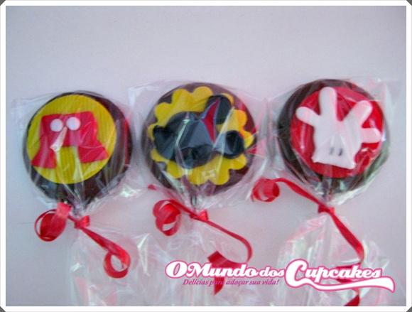 10 Apliques de açúcar 5 cm Mickey