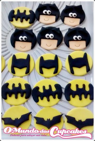 10 apliques de açúcar 5cm para pirulitos Batman
