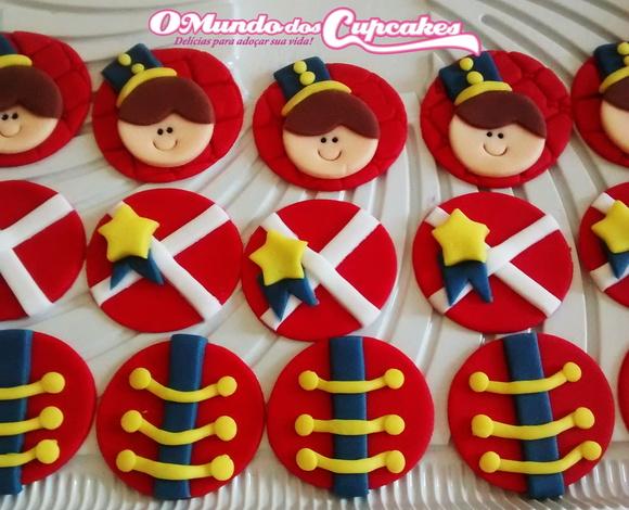 10 Apliques de açúcar 5cm para Pirulitos Soldadinho