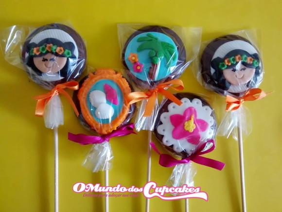 10 Apliques de açúcar 5cm Pirulitos Moana