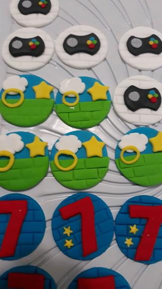 10 Apliques de açúcar 5cm Pirulitos Sonic