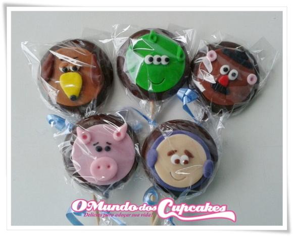 10 Apliques de açúcar 5cm Toy Story pirulitos