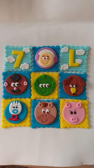 10 Apliques De Açúcar 5x5cm Toy Story