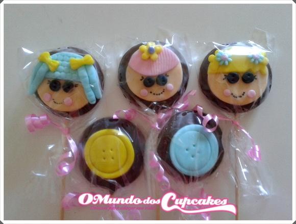10 Apliques de açúcar Cupcakes 6cm Lalaloopsy